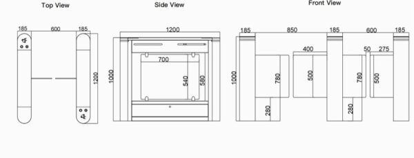 TC-3501 Optical Swing Turnstile Series - Image 4